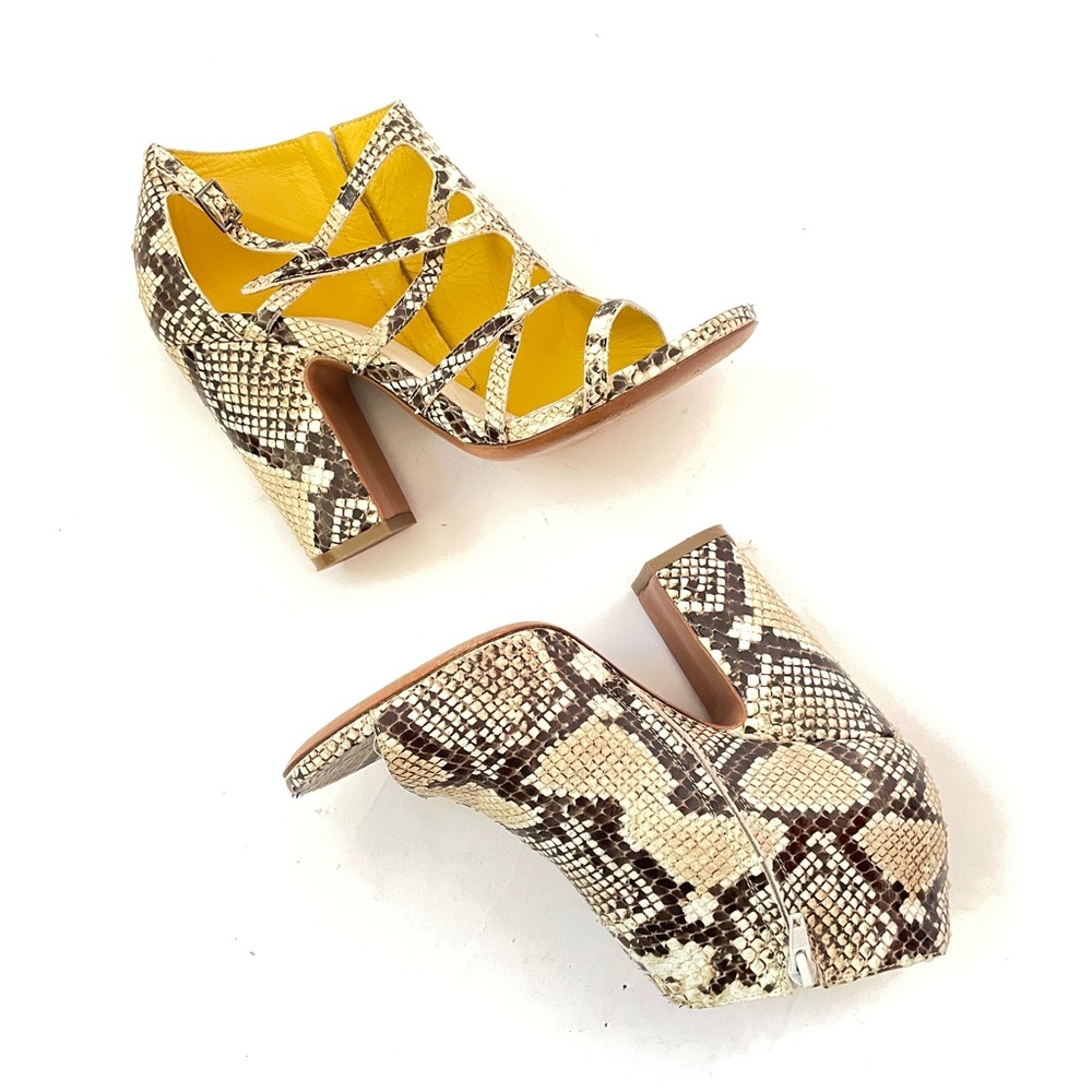 SOLD Maison Martin Margiela Python Snakeskin T-Strap Sandals IT 37.5 - Picture 9 of 9